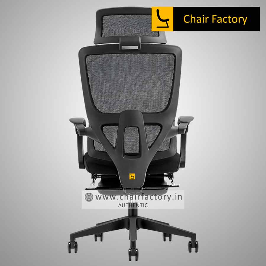 Black Olympia High Back with Footrest Chair